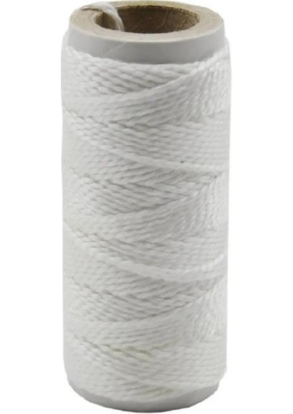 Inşaat Çırpı Ipi, 400 Gram Hiza Ipi, Beyaz Polyester Bobin Sarım Uçurtmaya Uygun
