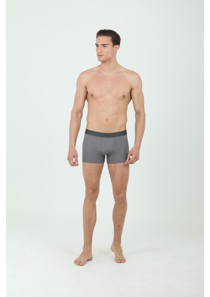 Siyah / Gri Boxer Set 220300