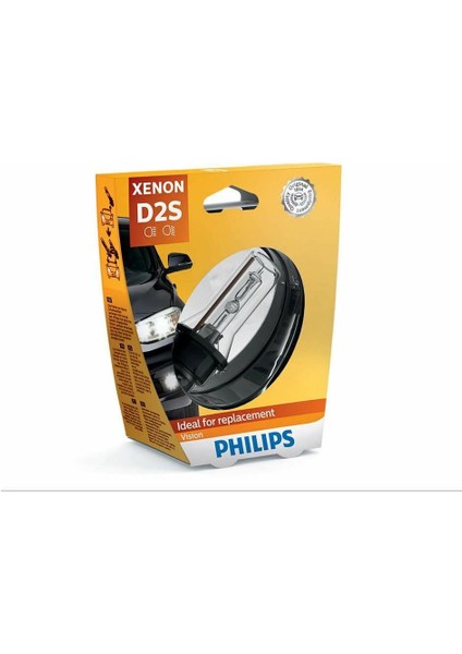D2S 85V Zenon Ampul 35W 4600K Philips 85122VIS1