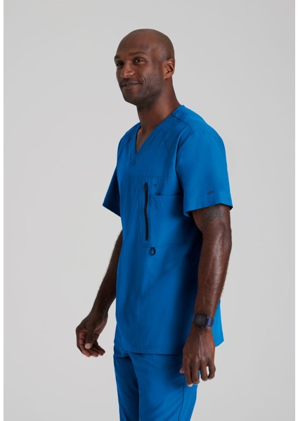 Medikal Giyim Doktor Hemşire Scrubs Cerrahi Üst Parça Likralı 0115 Amplify Scrub