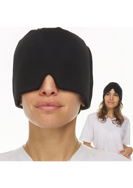 Soğuk Terapi Için Touca Alivio Da Enxaqueca Esticável Preto (Yurt Dışından)