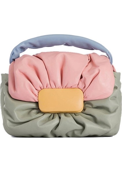 Kontrast Renkli El Çantası Tüm Maç Postacı Çantası (Yurt Dışından)