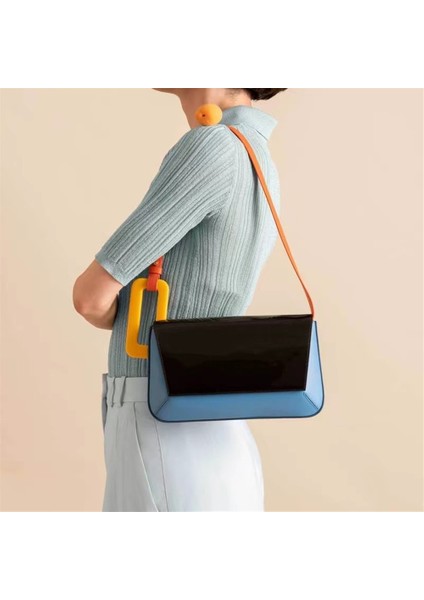 2023 Ekleme Küçük Kare Çanta Basit Tek Omuzlu Kadın Çantası Modaya Uygun Koltuk Altı Çantası (Yurt Dışından) fiyatları