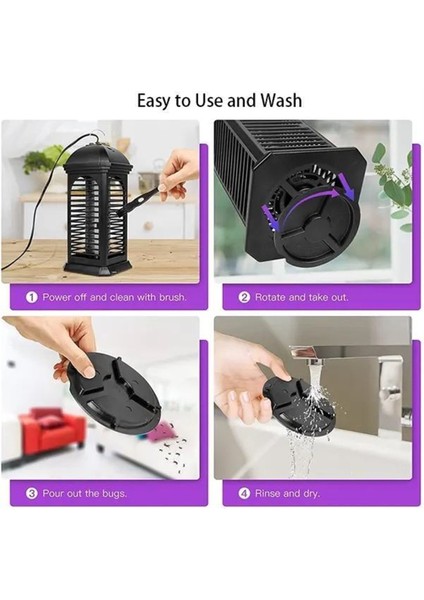 Elektrikli Sivrisinek Zapper Taşınabilir Lamba (Yurt Dışından)