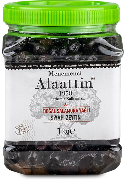 Xl Doğal Salamura Yağlı Siyah Zeytin 201-230 1 kg
