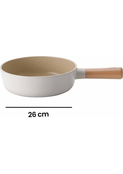 Fika Cam Kapaklı Alü.döküm 26 cm Wok Tava