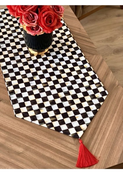 Yağlı Boyalı Damalı Runner fırsatları