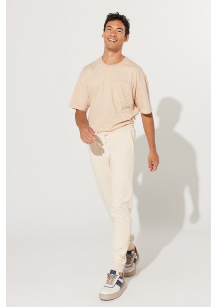 ALTINYILDIZ CLASSICS Erkek Bej Standart Fit Normal Kesim %100 Pamuk Cepli Rahat Eşofman Altı fiyatları