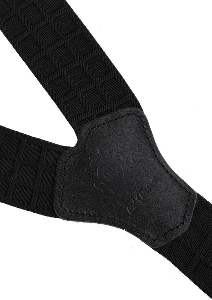 Siyah - Gri Renk Deri Bağlantılı Erkek Pantolon Askısı PAN142 modelleri