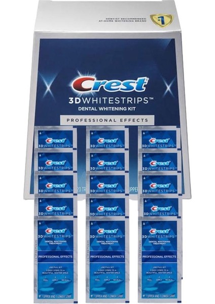 3D White Professional Effects Diş Beyazlatma Bantları - 30 Bant - 15 Paket