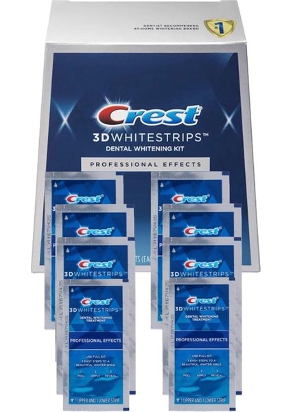 3D White Professional Effects Diş Beyazlatma Bantları - 16 Bant - 8 Paket