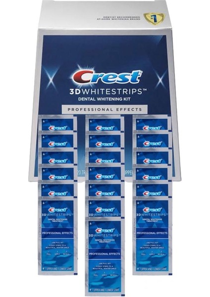 3D White Professional Effects Diş Beyazlatma Bantları - 38 Bant - 19 Paket -