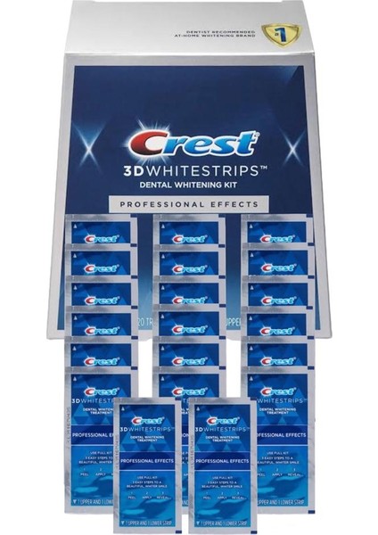 3D White Professional Effects Diş Beyazlatma Bantları - 40 Bant - 20 Paket -1 Kutu