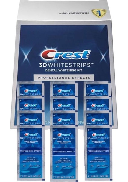 3D White Professional Effects Diş Beyazlatma Bantları - 24 Bant - 12 Paket