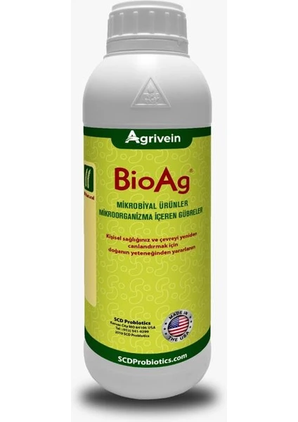 Bioag Organik Mikrobiyel Probiyotik Gübre 1 Litre