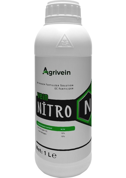 Agrivein Nitro – N Yaprak Sararmasını Önleyici Azotlu Sıvı Gübre
