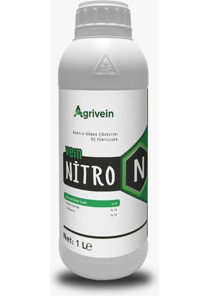 Agrivein Nitro – N Yaprak Sararmasını Önleyici Azotlu Sıvı Gübre