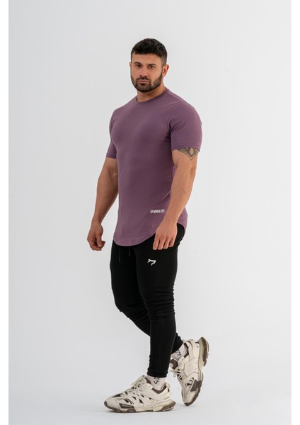 Erkek Spor T-Shirt | T-Shirt | Mor | Workout Tanktop | Never Give Up | fiyatları