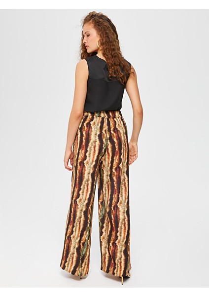 Batik Desen Wıde Leg Viskon Pantolon 67485 fırsatları