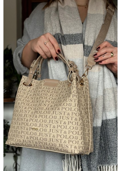 Kadın Örgülü 4 Bölmeli Omuz Çantası ve El Çantası GD2180 fırsatları