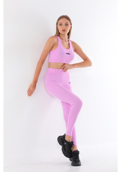 Spor Sucuba Kumaş Kaplı Badi & Lasikli Yüksek Bel Tayt Takım modelleri