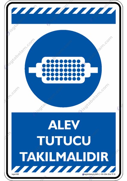 Alev Tutucu Takılmalıdır/25x35cm/Etiket