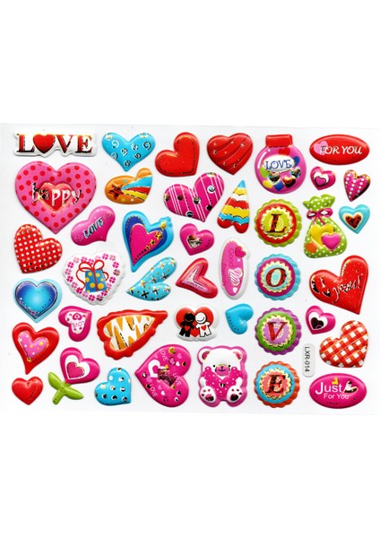 Sticker Kabartmalı Stiker Defter