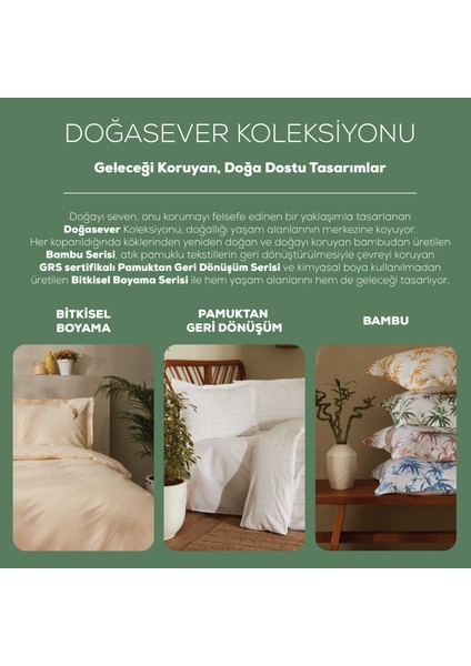 Lorena Çift Kişilik Bambu Jakkar Pike 200x230 cm Bej
