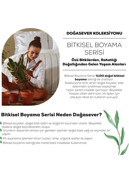 Doğasever Lavender Doğadan Renkler Çift Kişilik Nevresim Takımı Lila