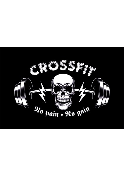 Crossfit No Pain No Gain Oto Duvar Sticker
