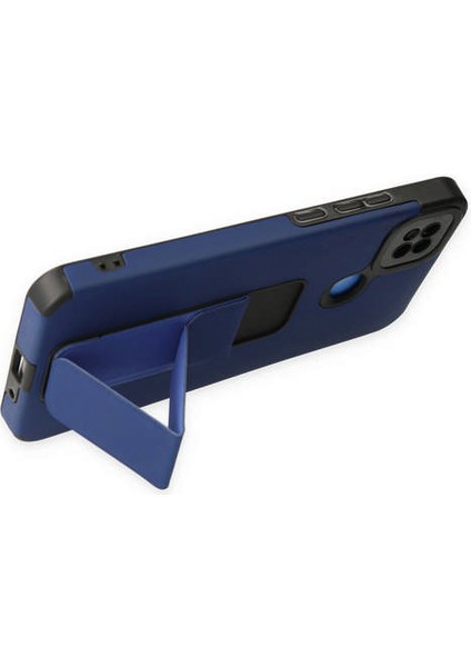 Xiaomi Redmi 9c Kılıf Mega Standlı Silikon - Mavi 300099 modelleri