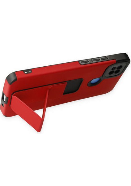 Xiaomi Redmi 9c Kılıf Mega Standlı Silikon - Kırmızı 300099 modelleri