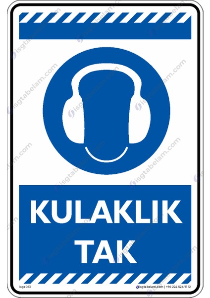 Kulaklık Tak/25x35cm/Etiket