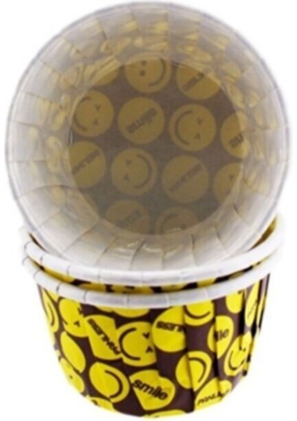 Cupcake Kalıbı Minik Boy Düz Renk 38X30 mm 100 Adet Emoji