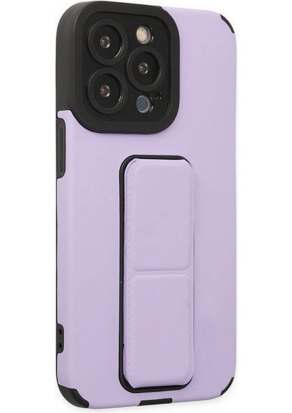 Iphone 14 Pro Max Kılıf Mega Standlı Silikon - Lila 300099 indirimleri