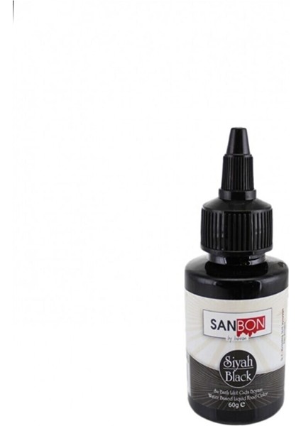 Su Bazlı Likit Sıvı Gıda Boyası 60 gr Siyah