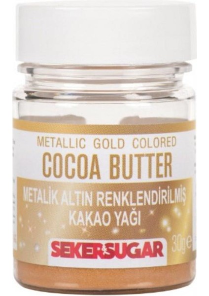 Şeker & Sugar Altın Yenilebilir Kakao Yağı 30 gr