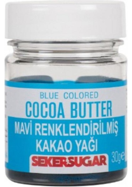 Mavi Yenilebilir Renklendirilmiş Kakao Yağı 30 gr