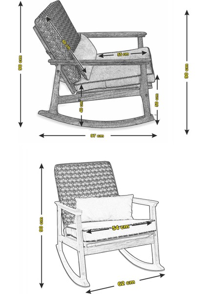 Iskandinav Lake Krem Minderli Puflu Sallanan Sandalye Dinlenme Koltuğu indirimleri