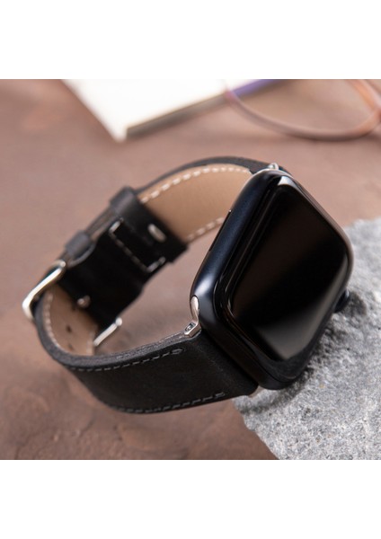 42MM 44MM 45MM 49MM 3 / 4 / 5 / 6 / Se / 7 / 8 / Ultra Deri Kordon Deri Kayış Siyah fiyatları