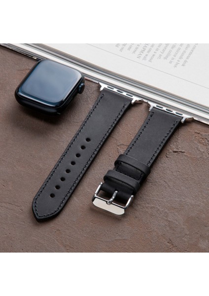 42MM 44MM 45MM 49MM 3 / 4 / 5 / 6 / Se / 7 / 8 / Ultra Deri Kordon Deri Kayış Siyah modelleri