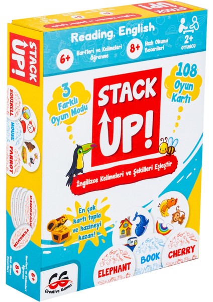 Stack Up! Ingilizce Kelime ve Şekil Kutu Oyunu