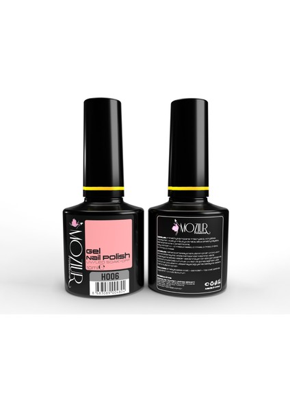 UV LED Kalıcı Oje H006 Doğal Pembe Renk 10 ml Uzun Süreli Kullanım İçin modelleri