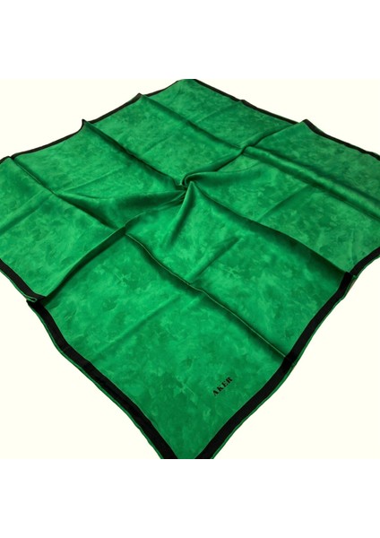 Yeşil Saten Ipek Eşarp 7208701-357