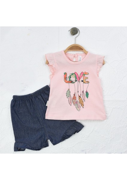 Bubuş Bebek Love Baskılı Alt Üst Takım