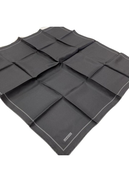 Nostalji Füme Düz Renk Tivil Ipek Eşarp 8668-12