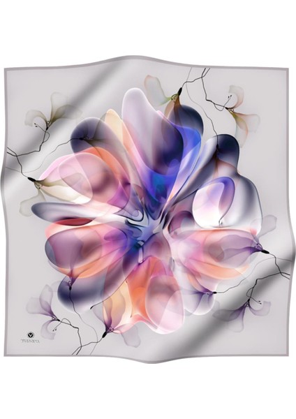 Tivil Gümüş Desenli Ipek Eşarp DGN50415-27-26 fiyatları