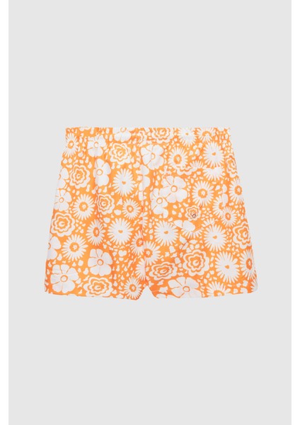 Regular Fit Turuncu Baskılı Şort Mayo 0EC62AP34613M modelleri