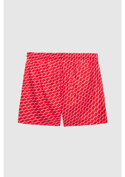 Regular Fit Kırmızı Baskılı Şort Mayo 0EC62AP33613M modelleri