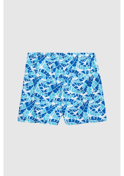 Regular Fit Mavi Baskılı Şort Mayo 0EC62AP31613M modelleri